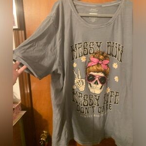 Simply Southern OS Messy Hair tee